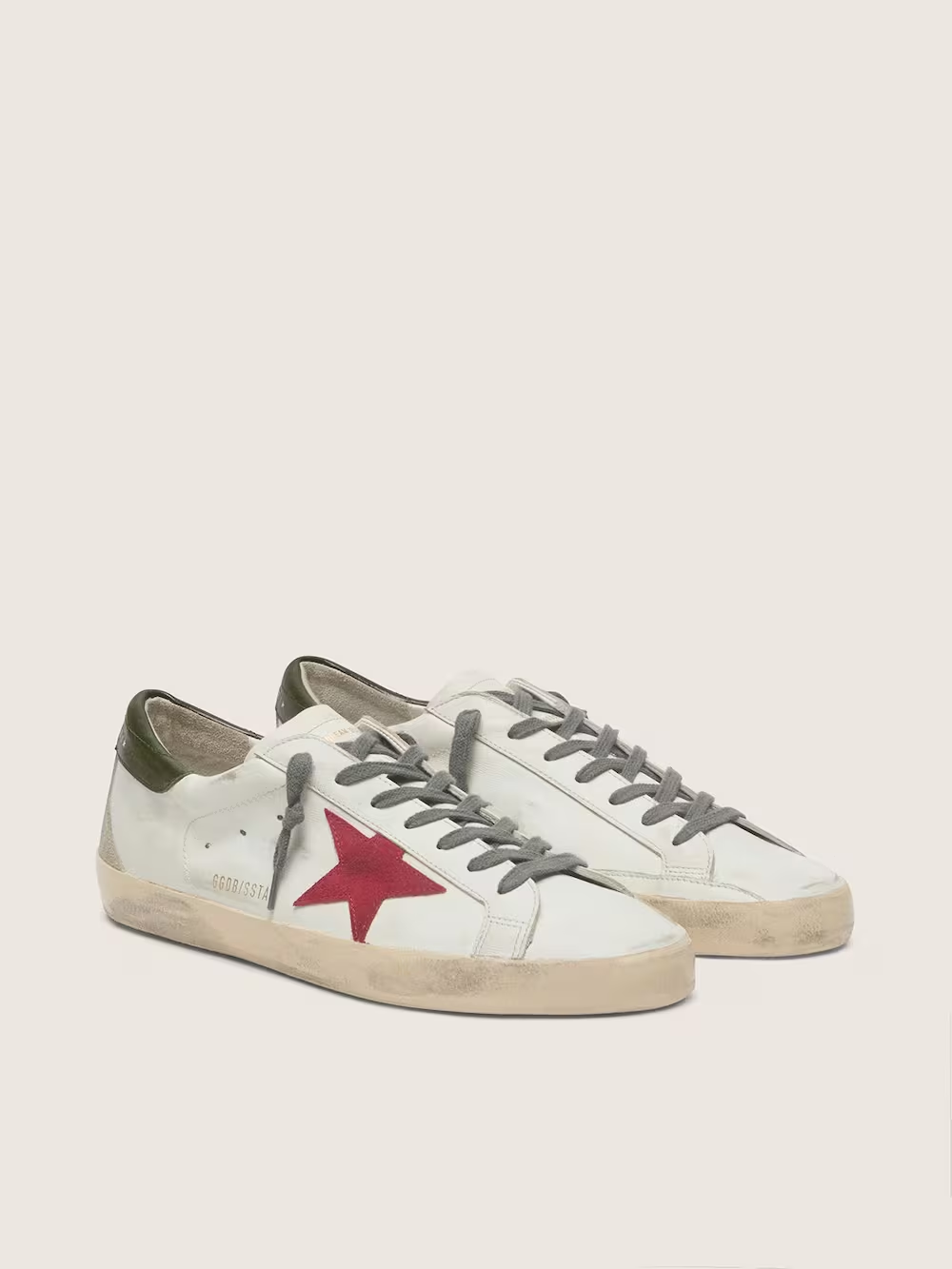 Golden Goose Super-Star — Green & Red