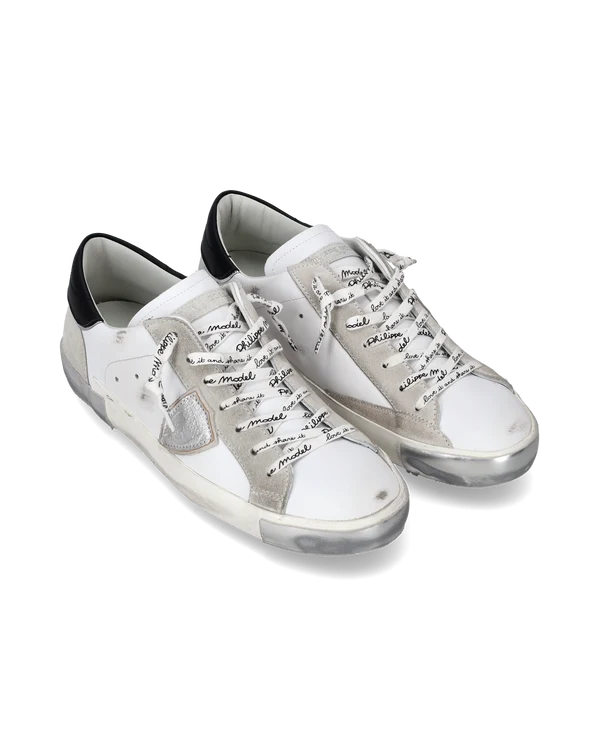 Philippe Model Paris PRSX — Silver & White