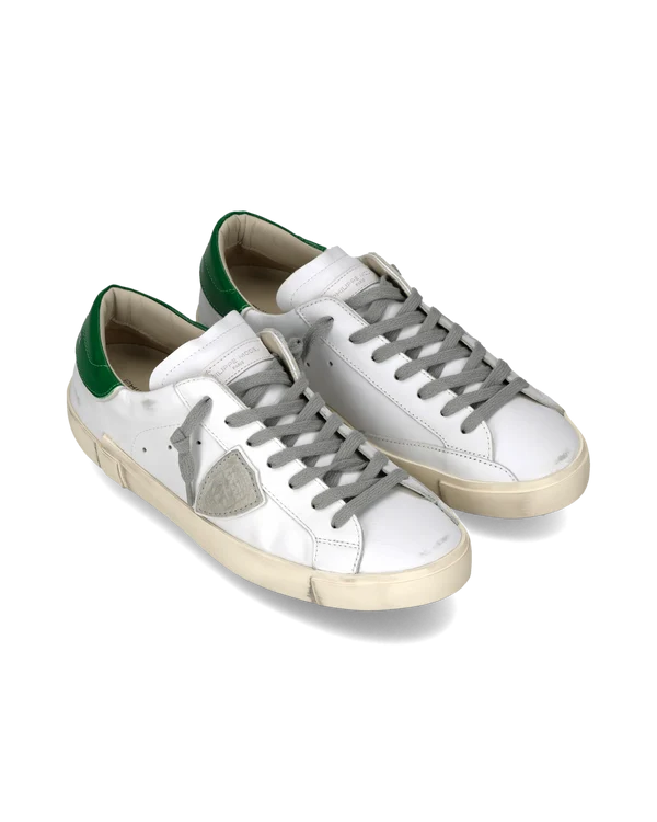Philippe Model Paris PRSX — White & Green