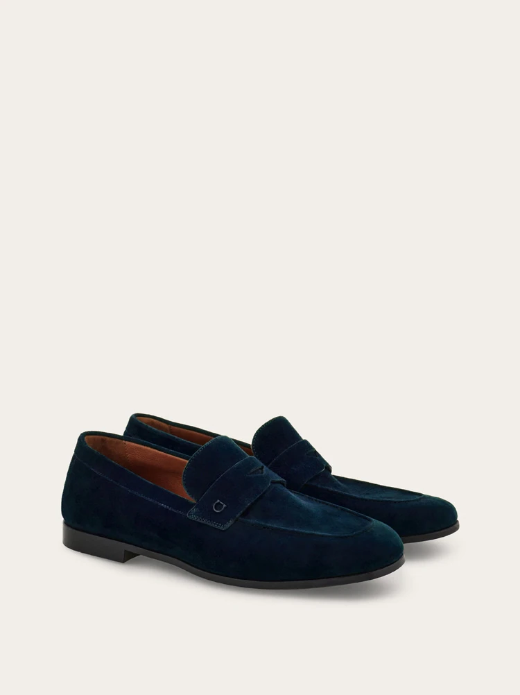 Salvatore Ferragamo Loafer — Blue Suede