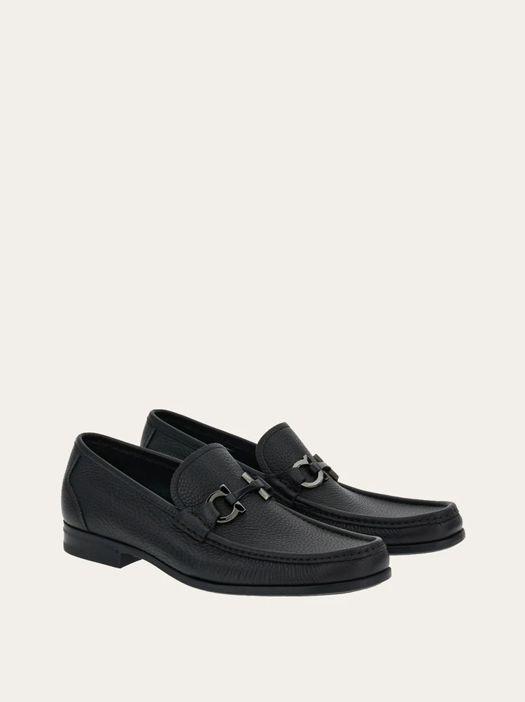 Salvatore Ferragamo Loafer — Black Leather